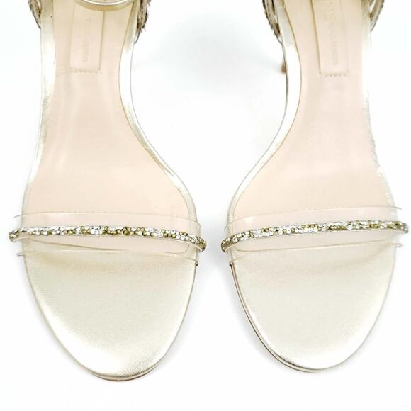 New Imagine Vince Camuto Phillipa Gold Open Toe Sandal Heel SZ 7 Wedding Formal - Picture 8 of 9